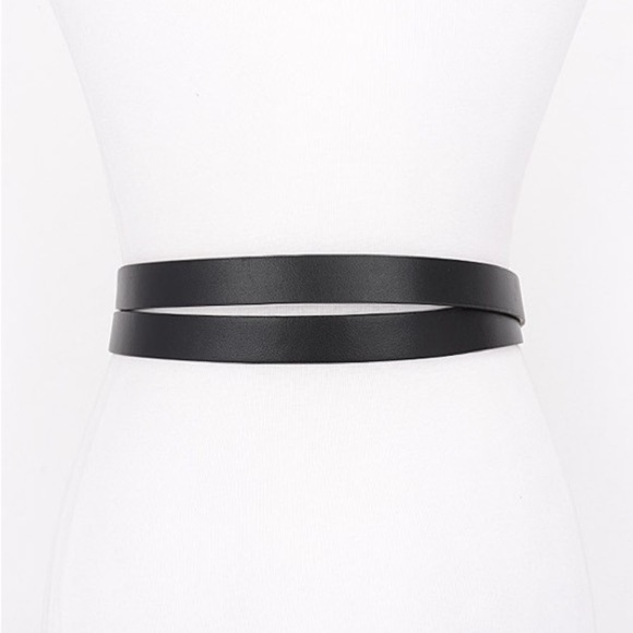 Black Double Loop Belt